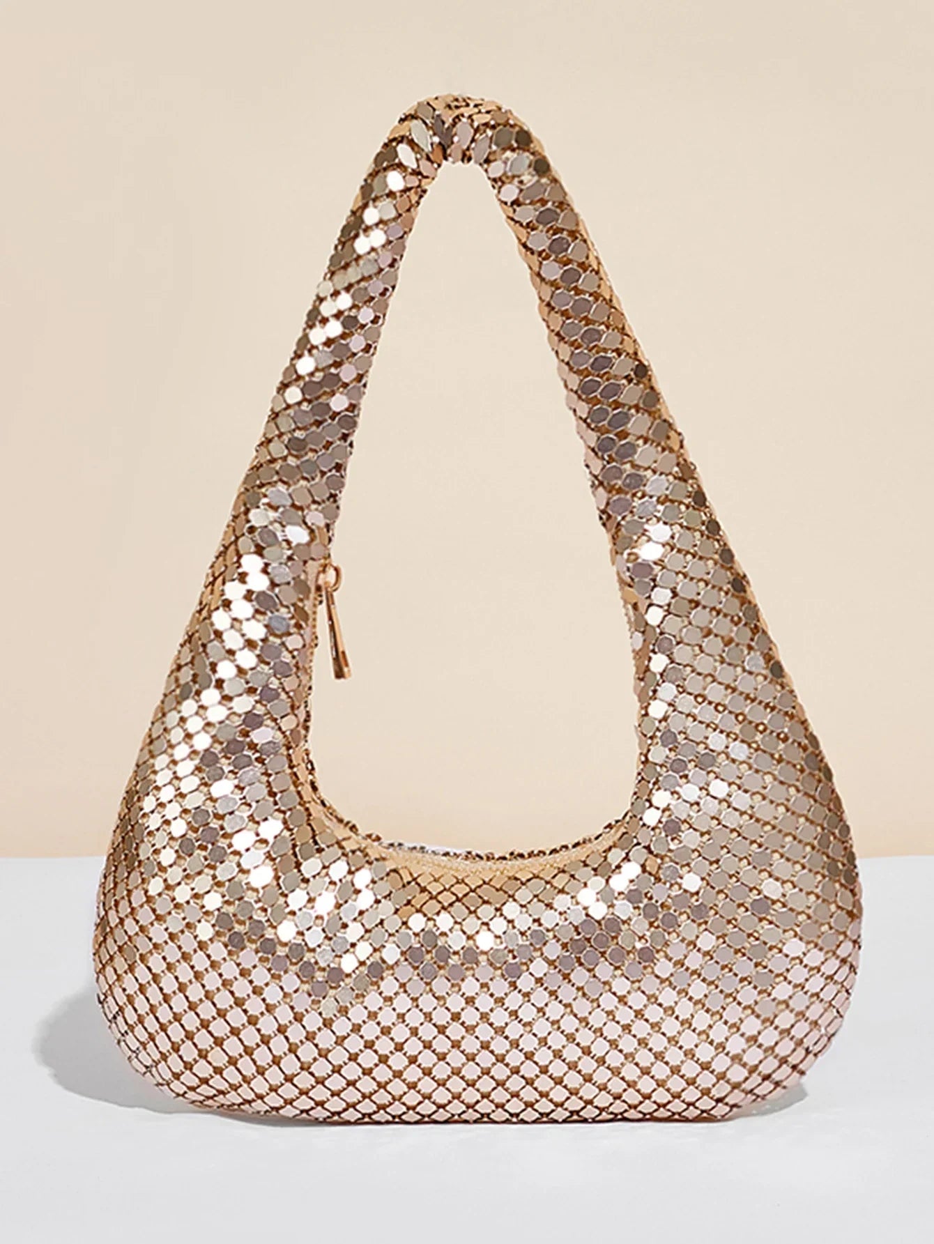 Metallic Sequin Boho Bag - Piña Colada
