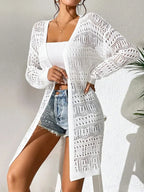 Knitted Cardigan Loose Fitting - Piña Colada