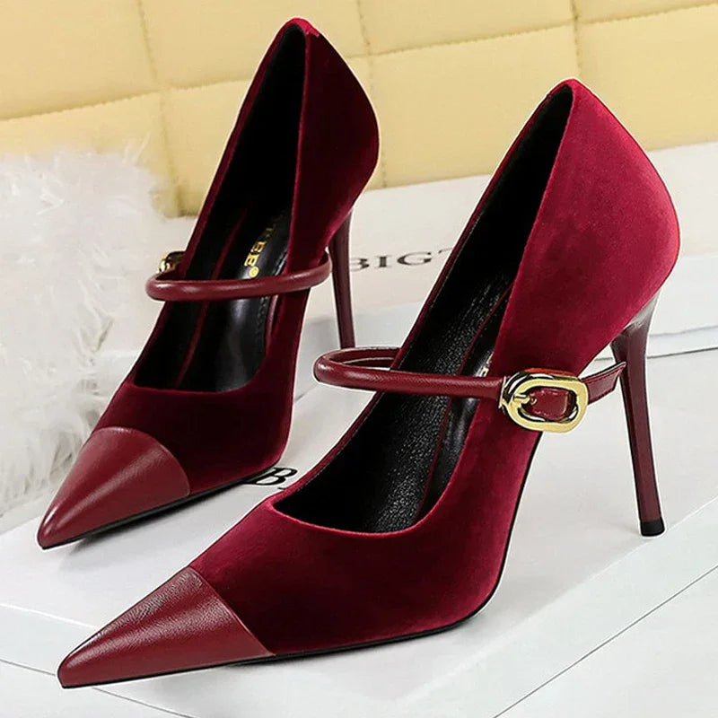 Pumps Pointed High Heels Stilettos - Piña Colada