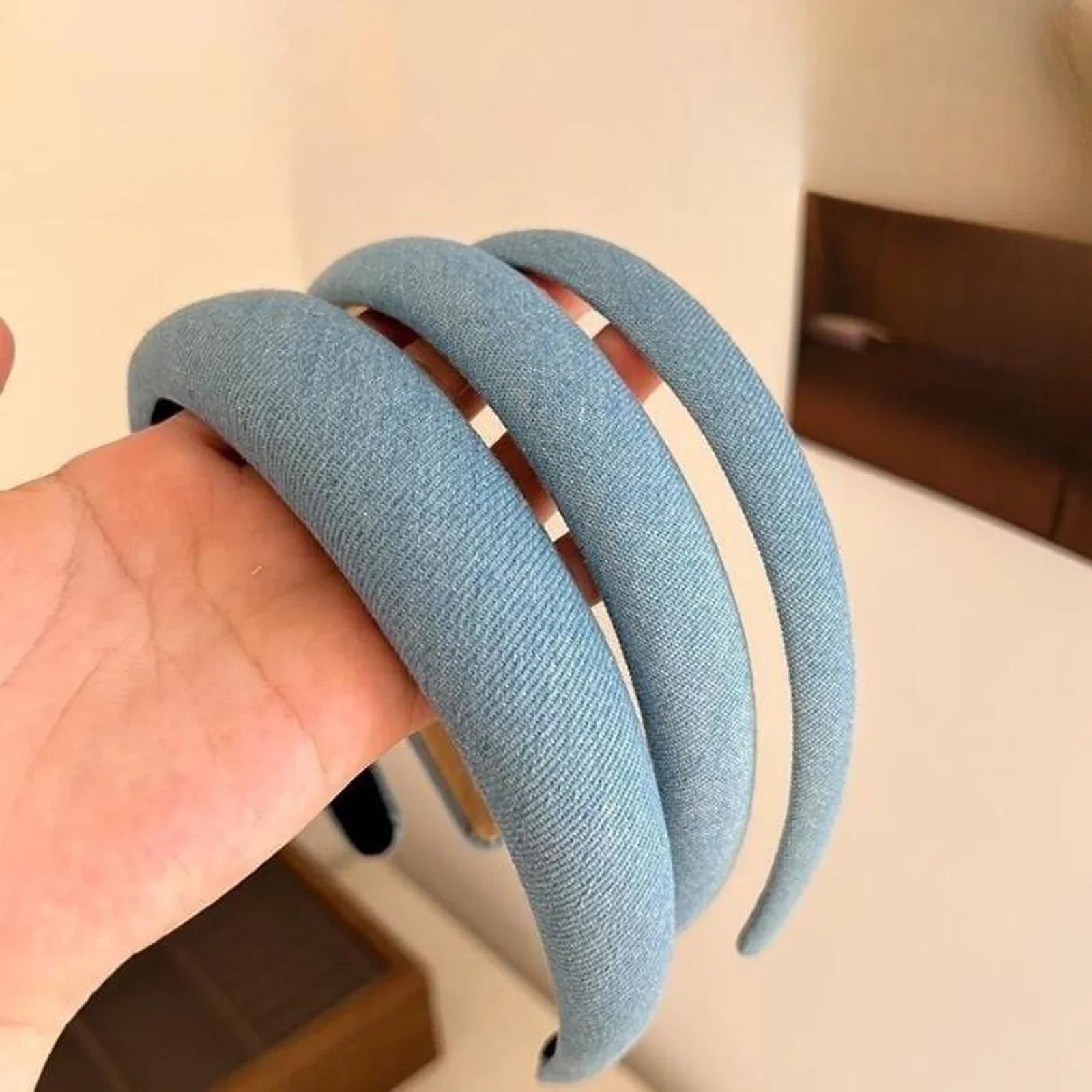 Headband Denim - Piña Colada