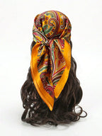 Silk Square Scarf Spring - Piña Colada