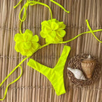 Floral Bikini 2025 Women Swimsuit - Piña Colada