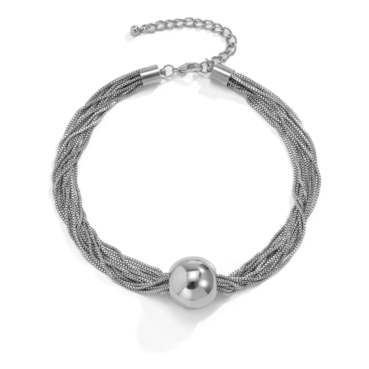 Multilayer Chain Clavicle Necklace - Piña Colada