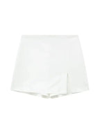 Front Slit Shorts - Piña Colada