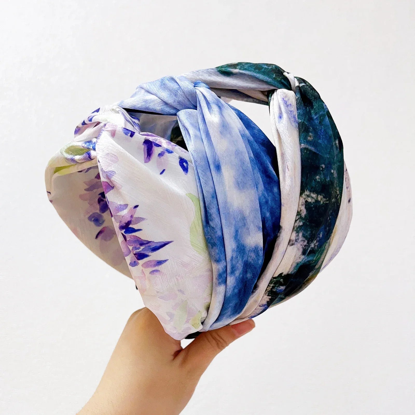 Hairband Wide Side Cross Knot Turban - Piña Colada
