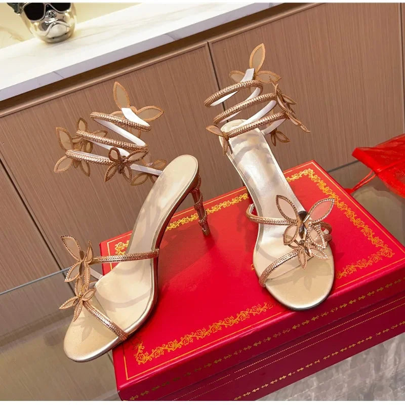 Butterfly Detail Women Sandals - Piña Colada