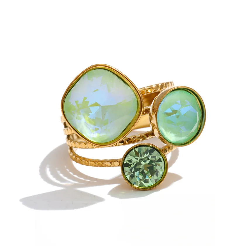Multi-Color Crystal Ring