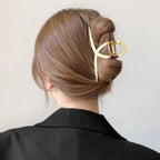 Metal Geometric Hair Claws - Piña Colada