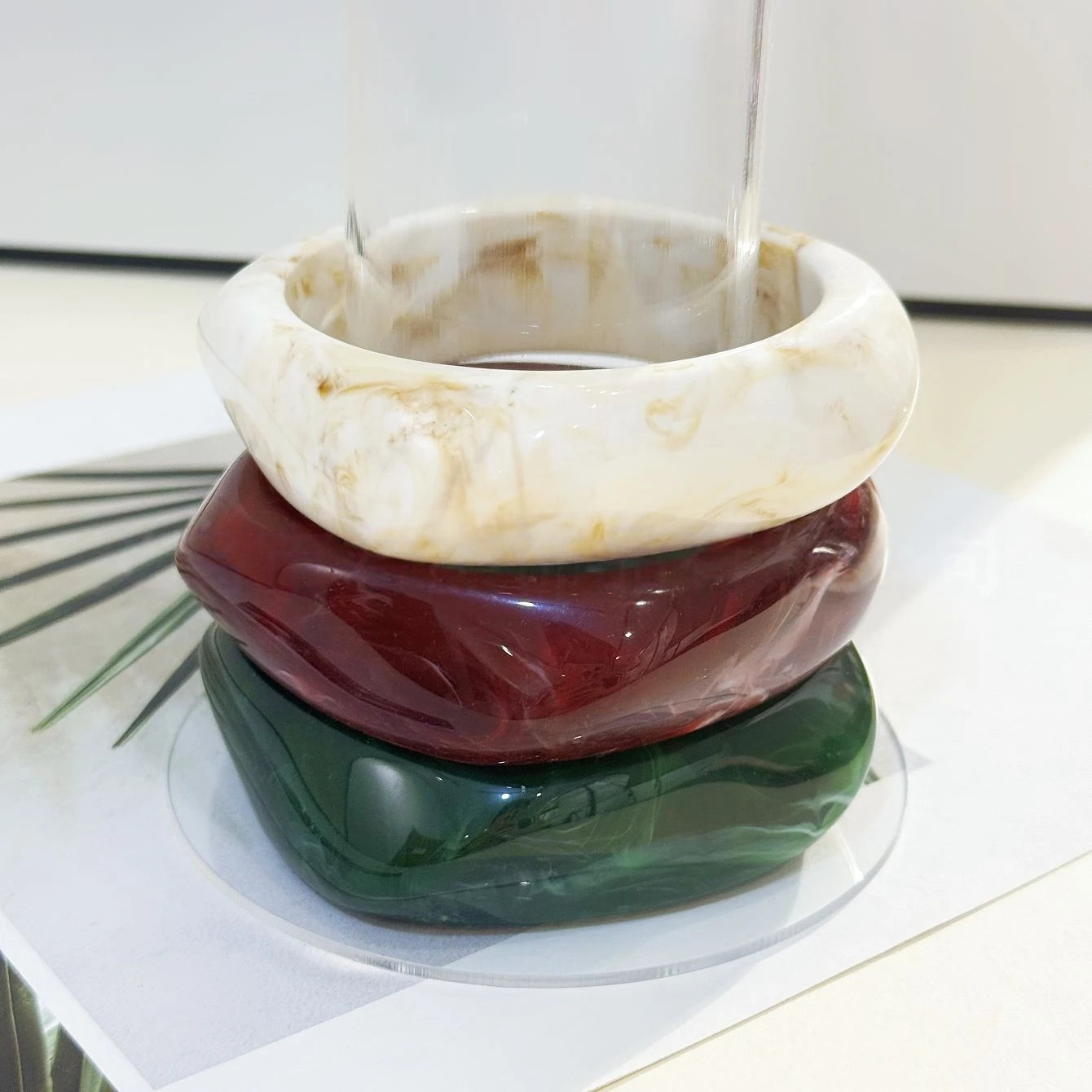 3Pcs/Set Acrylic Bangles