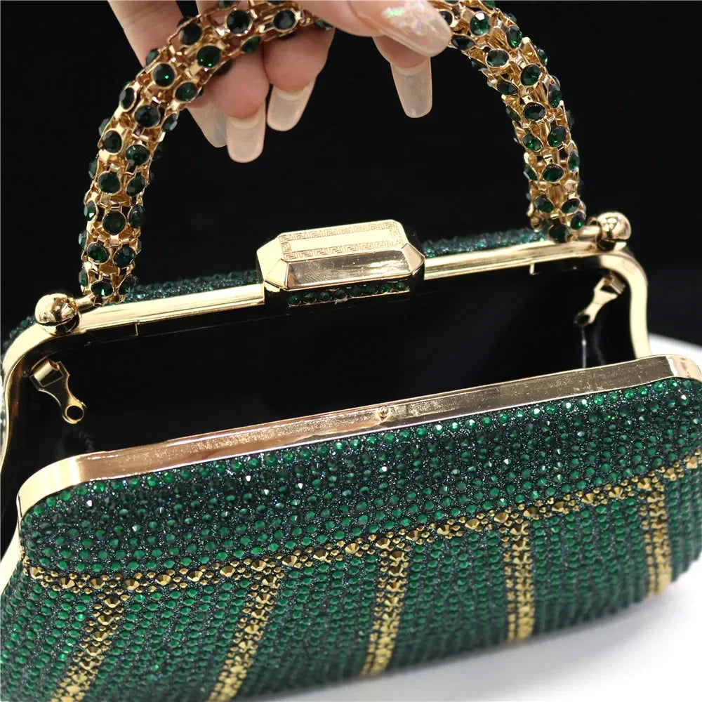 CLUTCH GLITTER BAG FOR EVENING - Piña Colada