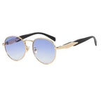 Vintage Round Metal Sunglasses - Piña Colada