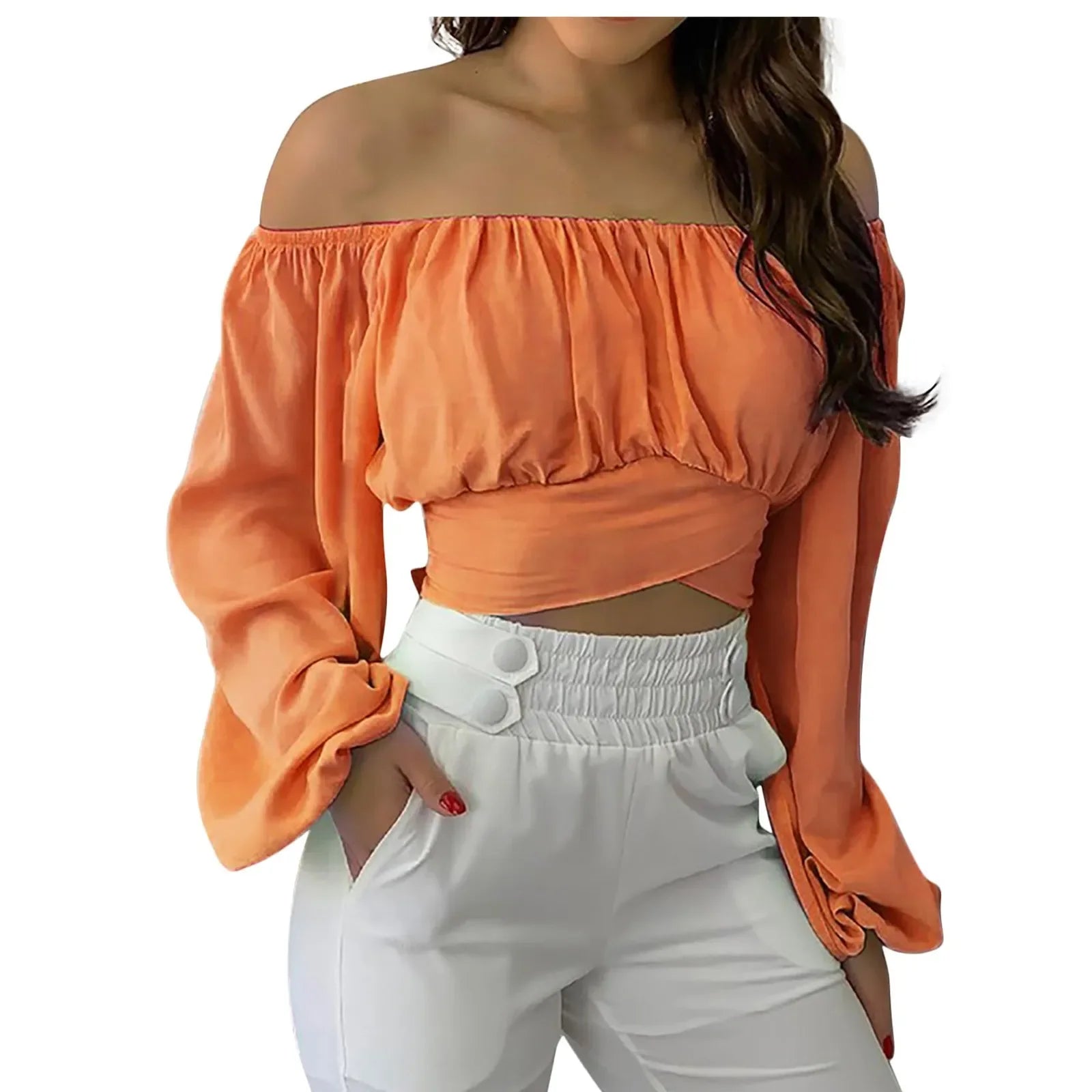 Off Shoulder Blouse - Piña Colada