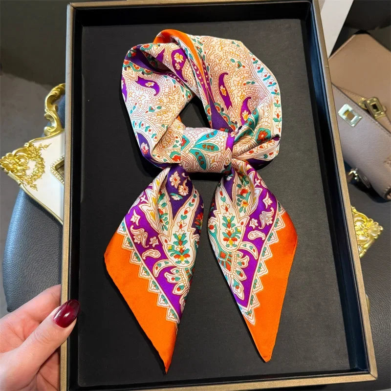 Square Scarf Silk Thin - Piña Colada