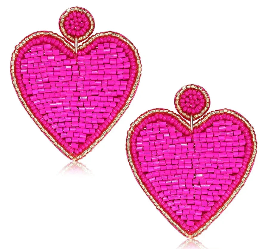 Love Beaded Earrings - Piña Colada
