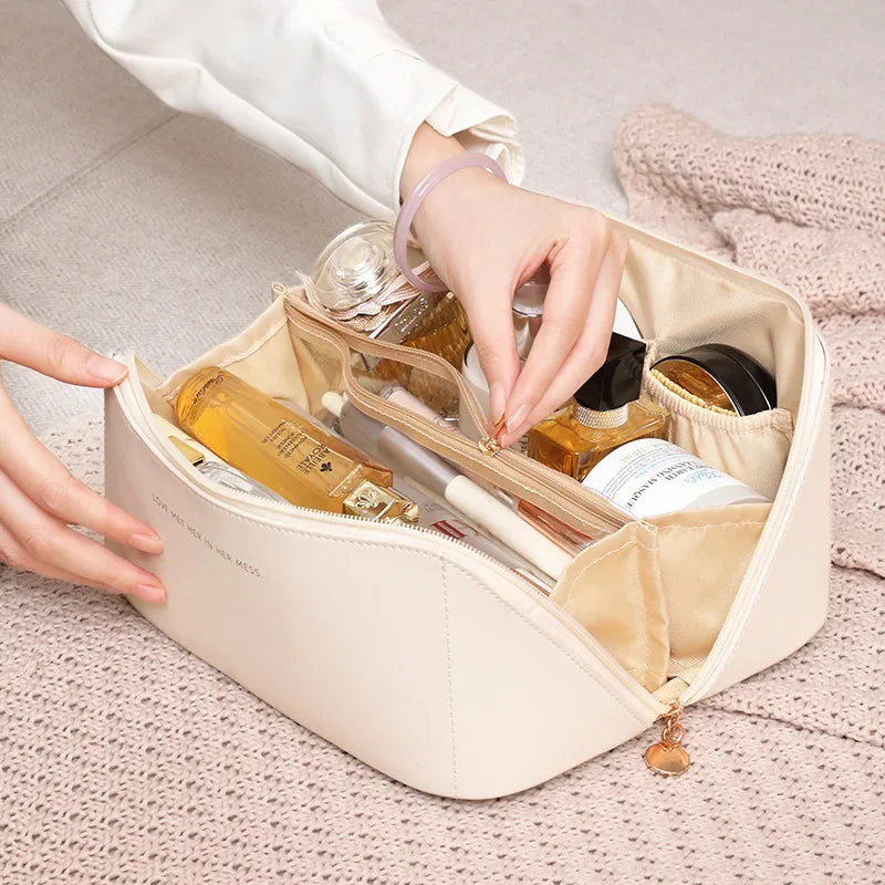 Cosmetic Bag – Waterproof Travel Organizer with Zipper - Piña Colada
