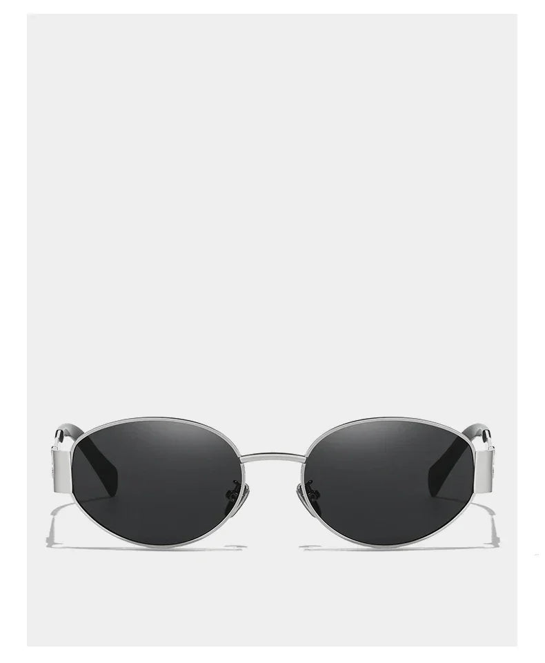 UV400 Sun Glasses Alloy Oval Eyewear - Piña Colada