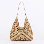 Woven Straw Tote - Piña Colada