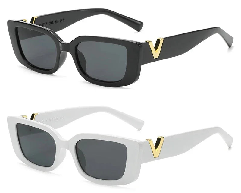 Fashion Rectangle Sunglasses Women - Piña Colada