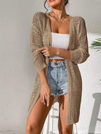 Knitted Cardigan Loose Fitting - Piña Colada