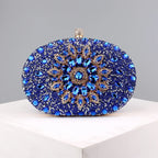 Crystal Floral Evening Clutch - Piña Colada