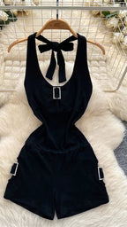 Backless Halter Bodysuits Summer - Piña Colada
