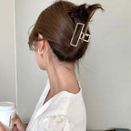Metal Geometric Hair Claws - Piña Colada