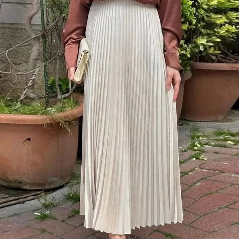Pleated Skirt Ruffle - Piña Colada