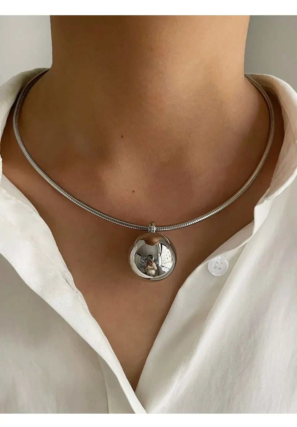 Pearl Pendant Necklace - Piña Colada