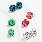 3Pairs/set Colorful Acrylic Earrings - Piña Colada