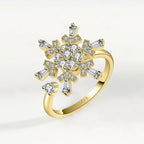 Spinner Ring Crystal Flower - Piña Colada