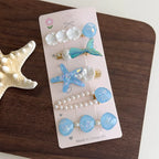 Mermaid Starfish Shell Hairpins - Piña Colada