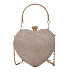 Shiny Handbag Heart Shape