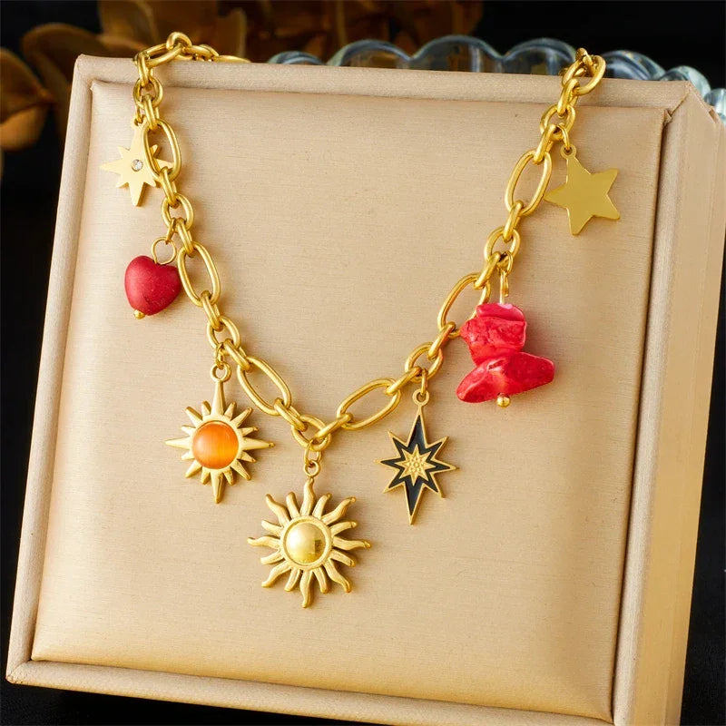316L Stainless Steel Necklace New Trend - Piña Colada