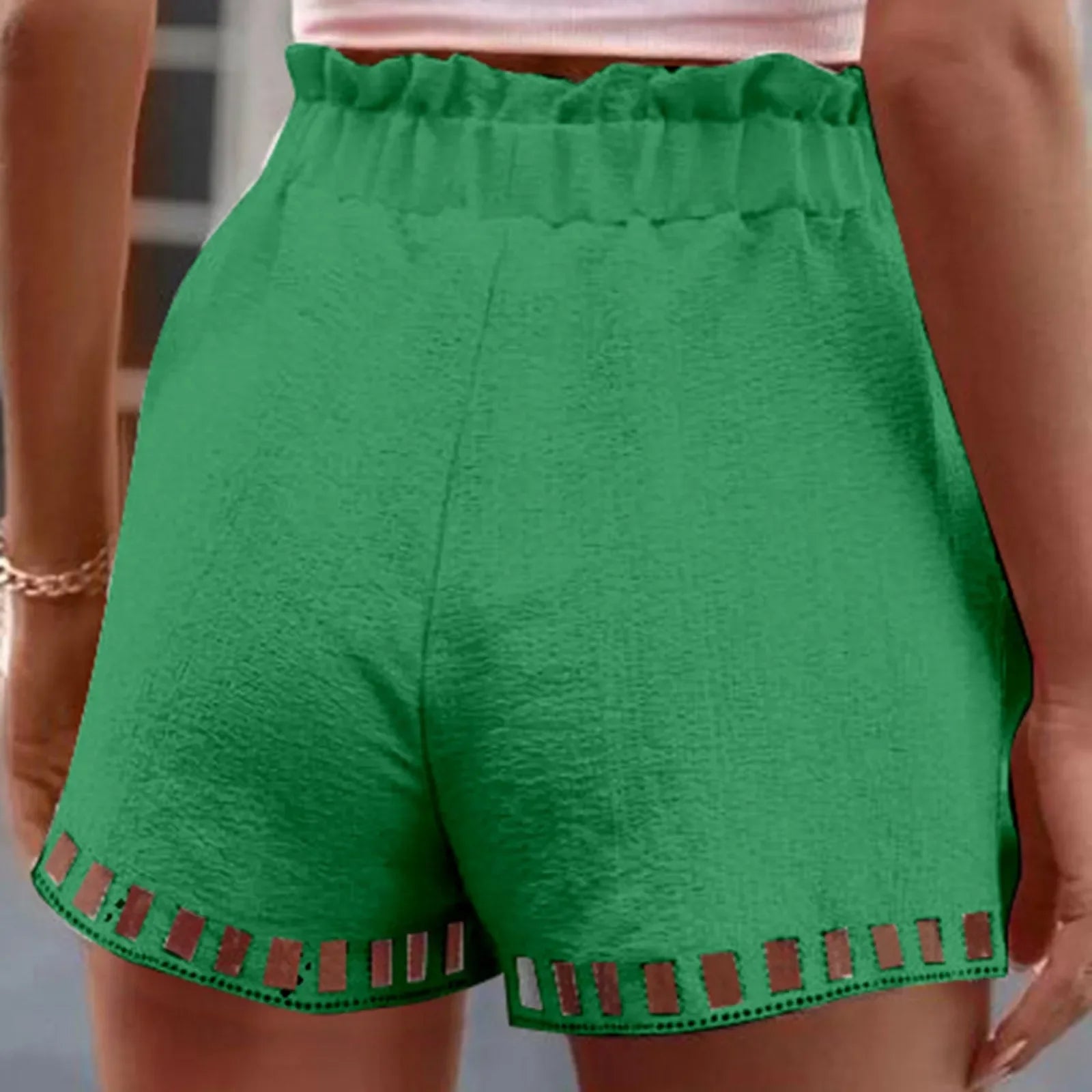 Cotton Linen Shorts Women - Piña Colada