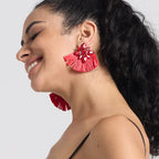 Handmade Multicolored Drop Earrings - Piña Colada