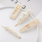 Flower Pearl Hair Clip - Piña Colada