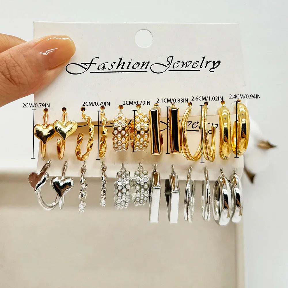 48PCS Earrings Set - Piña Colada