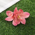 Orchid Flowers Hair Clips - Piña Colada