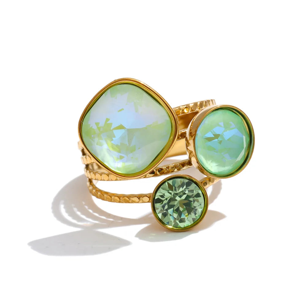 Multi-Color Crystal Ring