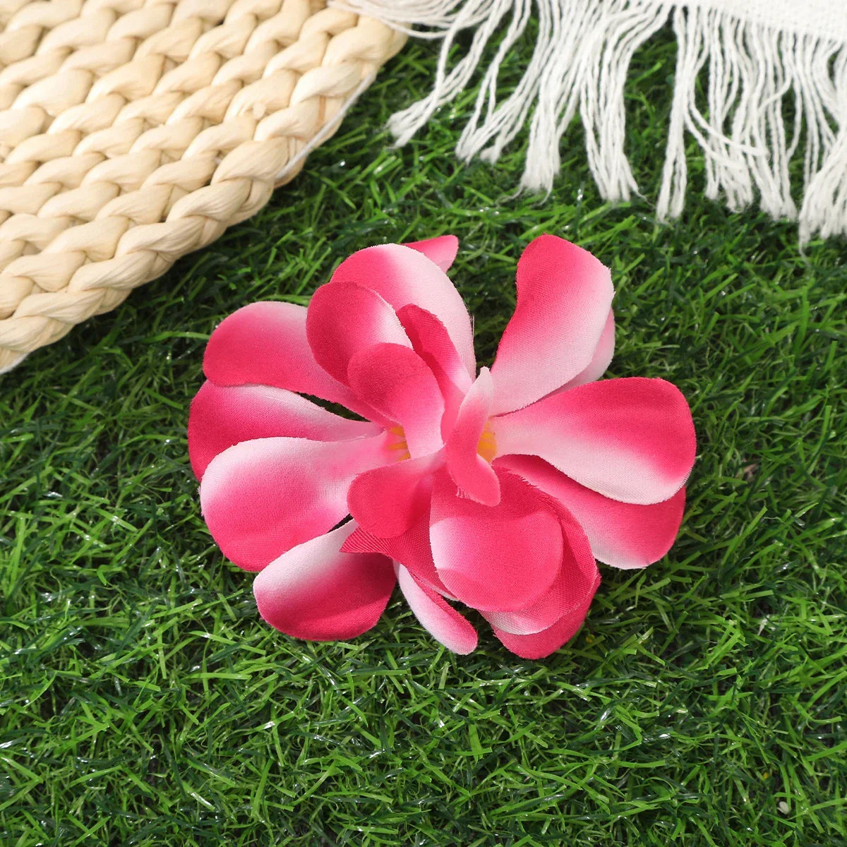 Orchid Flowers Hair Clips - Piña Colada