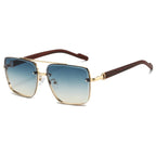 Square Metal Shades Sunglasses - Piña Colada