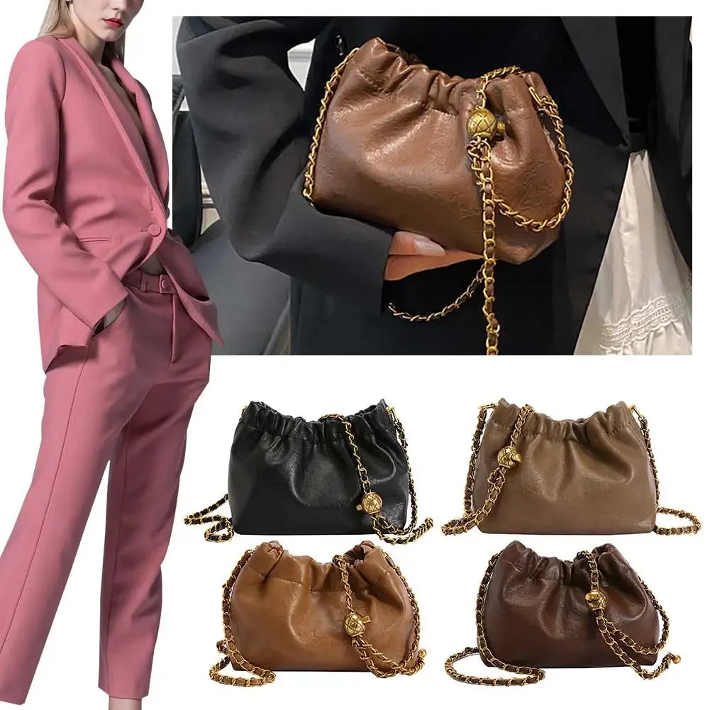 Crossbody Tote Bag PU Leather - Piña Colada