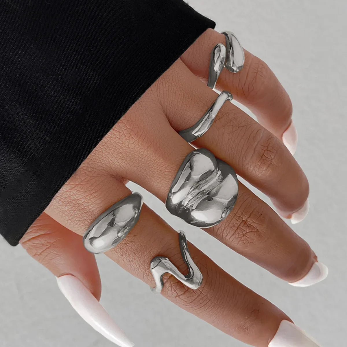 15Pcs/Set Smooth Rings - Piña Colada