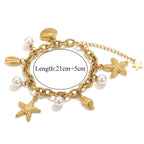 Seashell Bracelet Gold-Plated