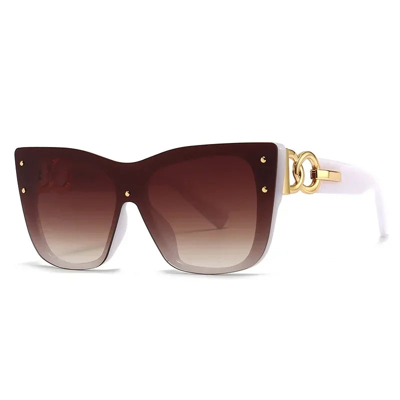Big Frame Cat Eye Sunglasses - Piña Colada