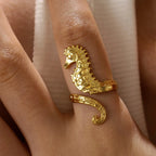 18K Gold-Plated Animal Ring - Piña Colada