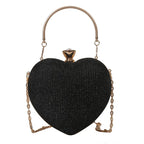 Shiny Handbag Heart Shape