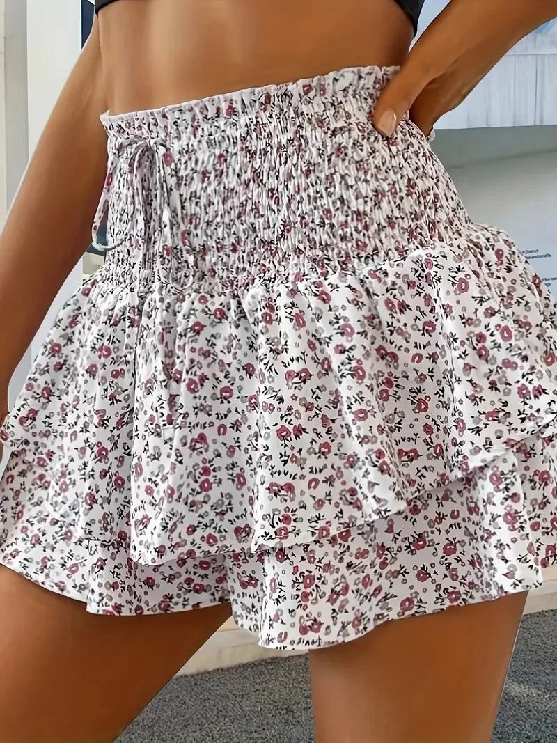 Floral Shorts - Piña Colada