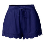 Lace Loose Shorts - Piña Colada
