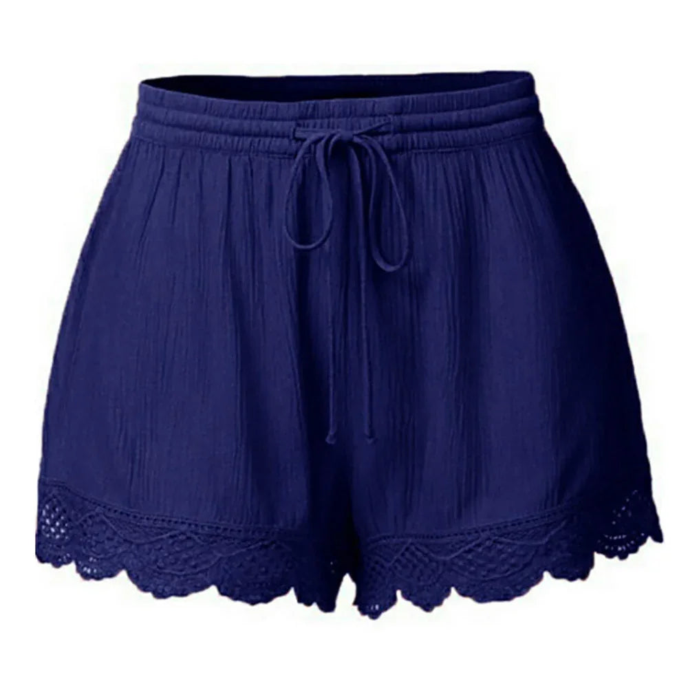 Lace Loose Shorts - Piña Colada